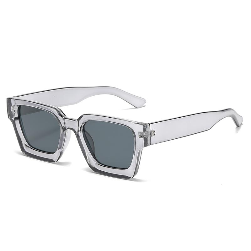 Mode Vintage Marke Quadrat Sonnenbrille Frauen Männer Retro Kleine Schwarze Sonnenbrille Unisex Ins Beliebte Shades Brillen UV400