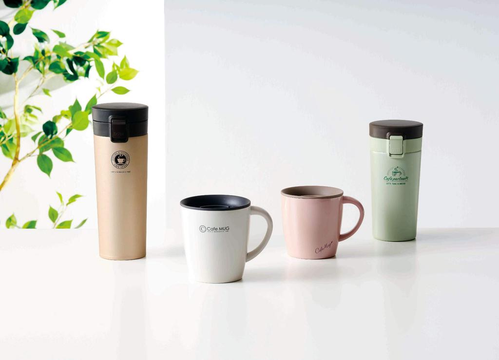 Asvel Insulated Mug MG-T240, 240ml, Pearl Pink, 12.3cm W X 9.3cm D X 10.3cm H, with Lid