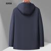 Rommon Men's Hooded Business Casual Jacket