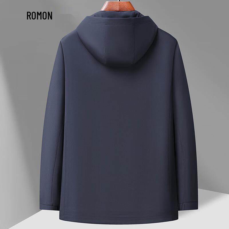 Rommon Men's Hooded Business Casual Jacket