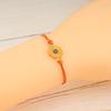 2Pcs Braided Bracelets, Adjustable Drawstring Design Friendship Bracelets, Chrysanthemum Pendant Friendship Wristbands for Versatile Daily Wear