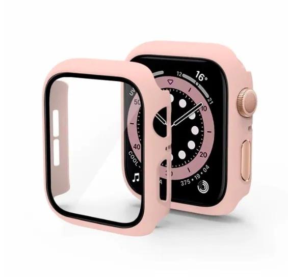 Etui case szkło do apple watch 4/5/6/7/se 44mm obudowa 2w1 mocna