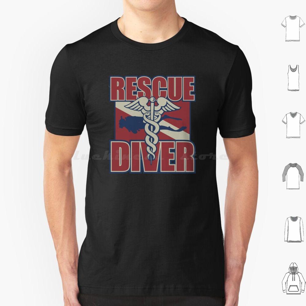 Rescue Diver T Shirt Big Size 100 Cotton Rescue Diver Dive Rescue Cave Rescue Scuba Diver Commercial Diver Military Diver Navy S