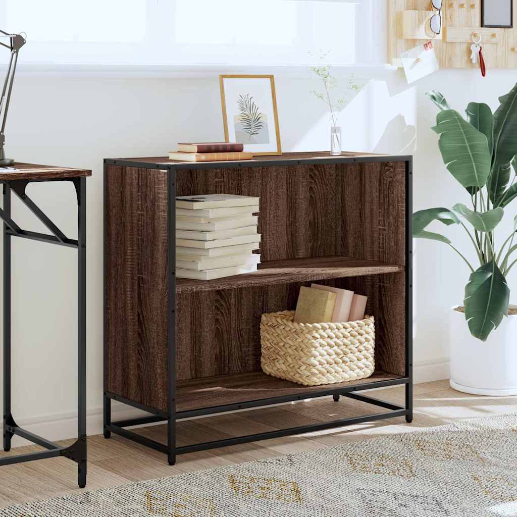 Bookshelf Brown Oak Effect 80.5 x 35 x 76 cm Particleboard