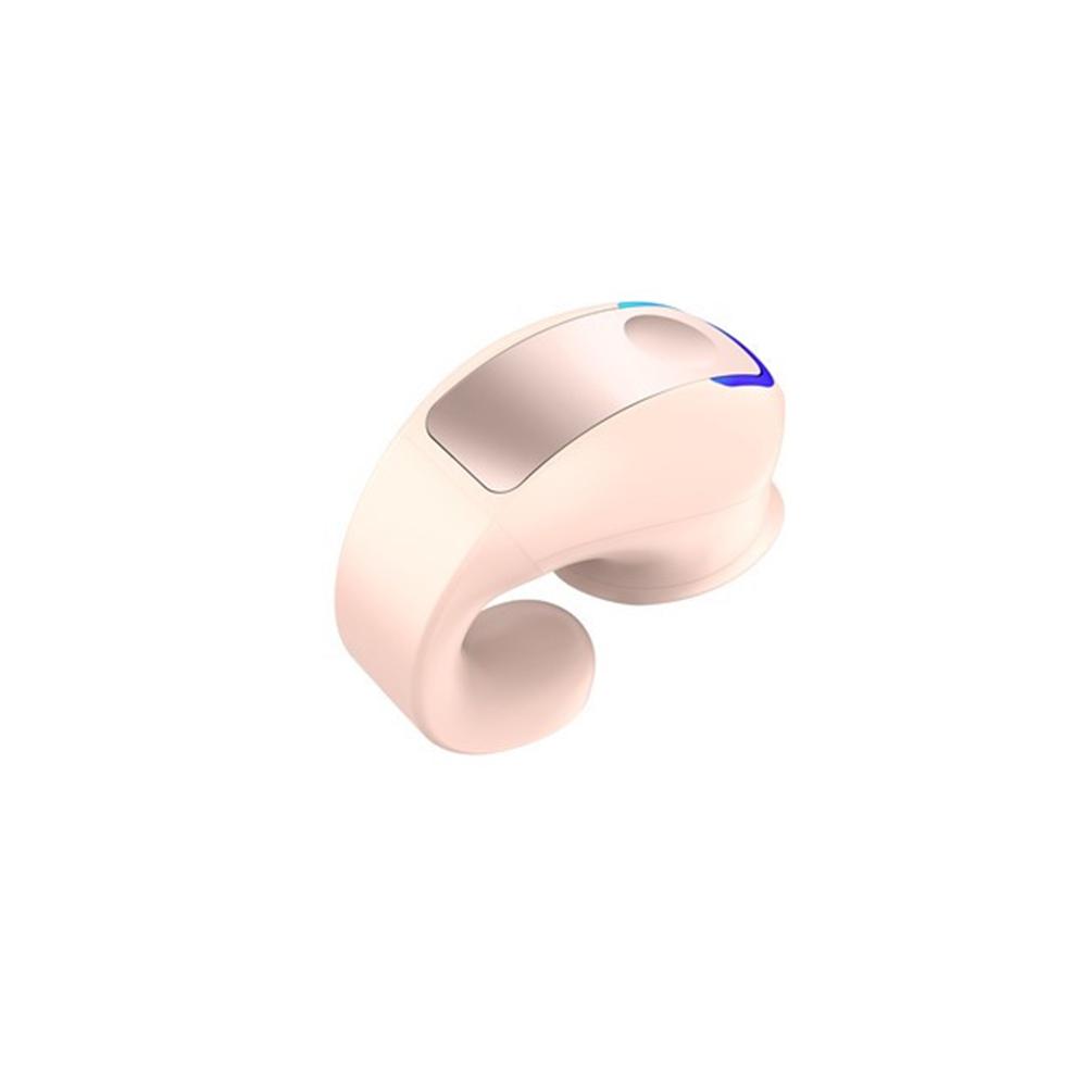 

Беспроводная гарнитура Bluetooth V5.3, говорящая с наушниками-клипсами, для длительного ношения без боли, с очень долгим сроком службы батареи розовый