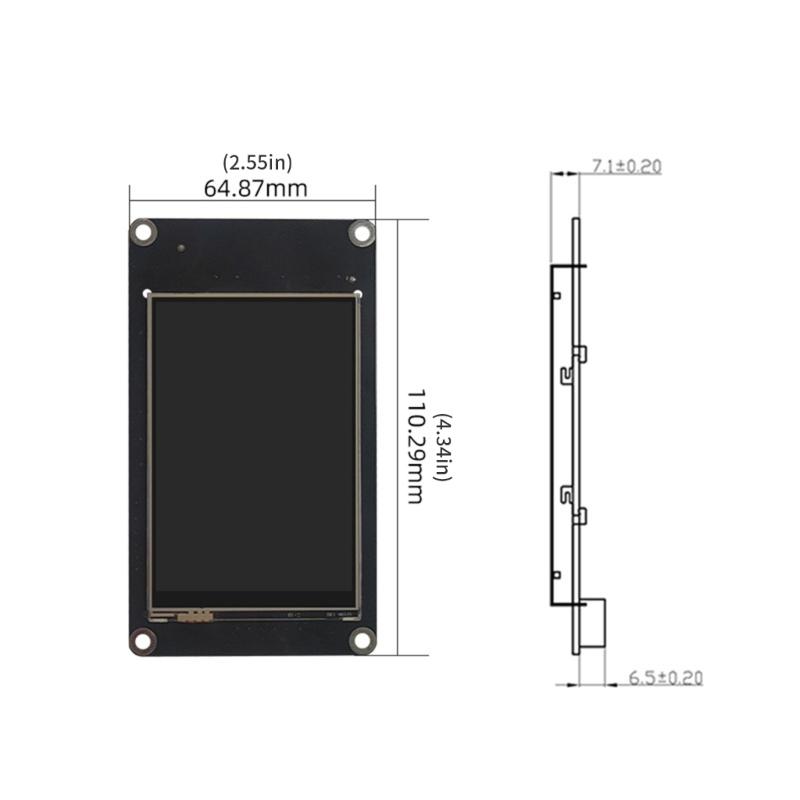 מסך תצוגה TFT LCD ברזולו גבוה 3.5 אינץ' רזולוציה 480x320 ST7796S החלפה למכשיר זיהוי חיצוני