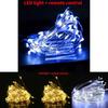 LED-Kupfer-Lichterkette mit Fernbedienung, 8 Modi, für Weihnachts-Heimdekoration