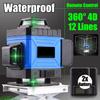 3D 12 Lines Laser Level Self-Leveling 360 Horizontal And Vertical Cross Super Powerful Green Laser Beam Line Measurement