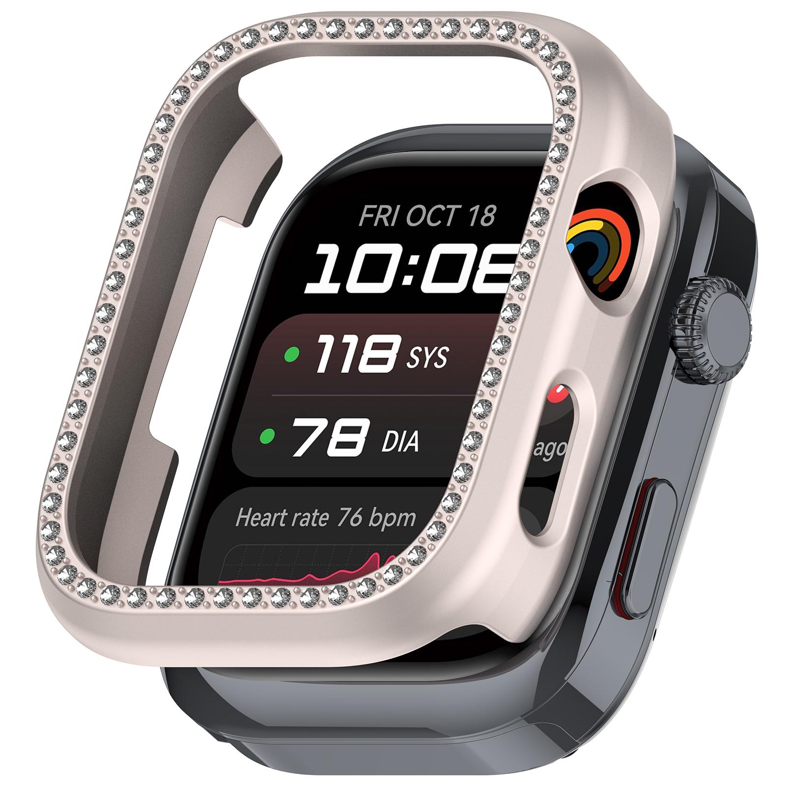 

For Huawei Watch D2 Watch Case Rhinestone Decorative Hollow Design Electroplating PC Watch Cover Starlight