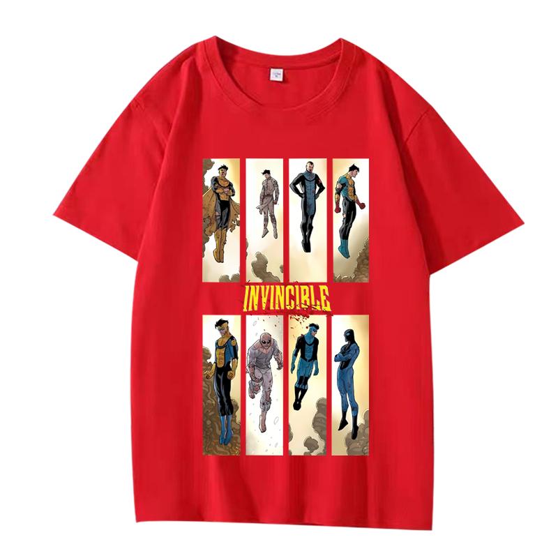 

Обмежена футболка Супергероя Непереможний Знак нова чоловіча жіноча Оверсайз 100% Бавовна коротким рукавом Літній топ Унісекс XS червоний
