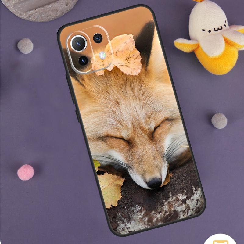 Cute Fox In Autumn Case For POCO X3 X5 X6 M6 Pro F6 F3 F5 M5s Xiaomi 14 13 Ultra 12 Lite 11T 12T 13T Pro Cover