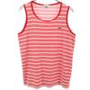 Made In Japan Border Pattern Pile Ground Tank Top 3 Red Men's Used