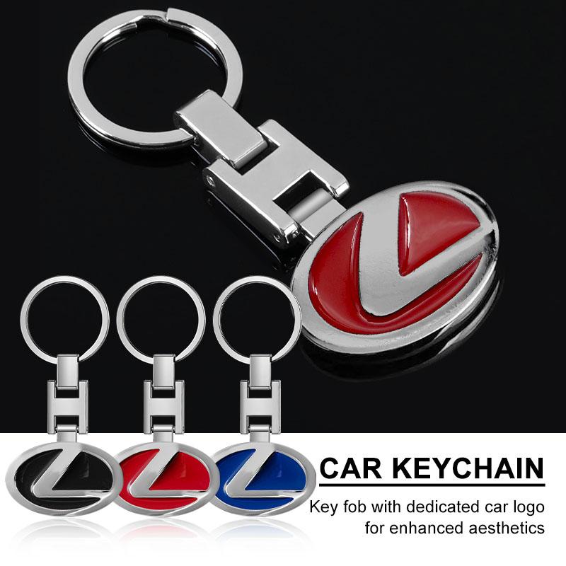 1Pcs Car Keychain Zinc Alloy Key Ring Accessories for Lexus 250 300 RX 300 350 US 200 GX 400 460 LX GS450H GS350 ES 350 300H NX300