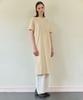 Kamino Summer Slit Dress Cream