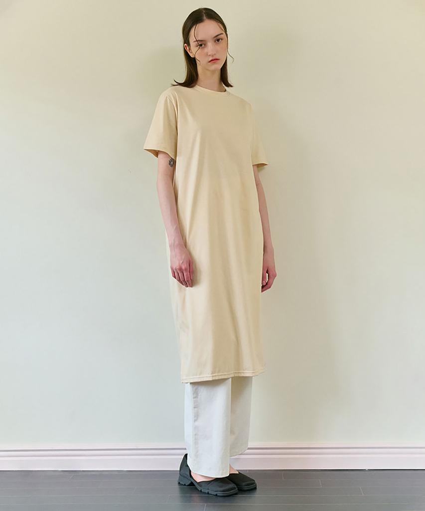 Kamino Summer Slit Dress Cream