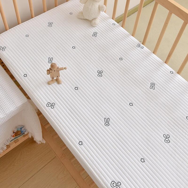 UKKNZZ Cartoon Quilted Kids Nap Fitted Bed Cover