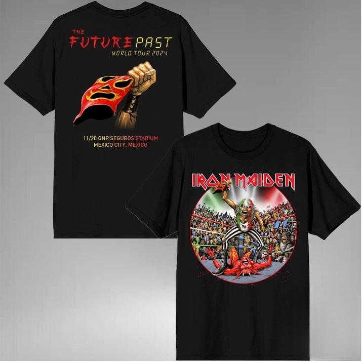 

Iron Maiden The Future Past World Tour 2024 Мерч Футболка В Мексике 3XL