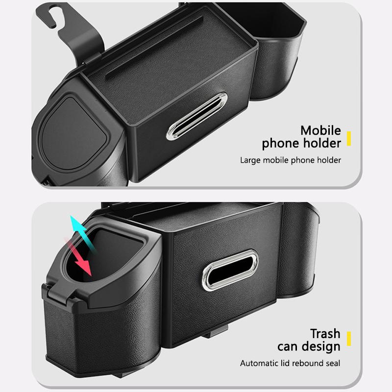 SEAMETAL 7 In 1 Car Backrest Storage Box Organizer Multifunctional Tissue Car Cup Holder Seat Back Storage Box