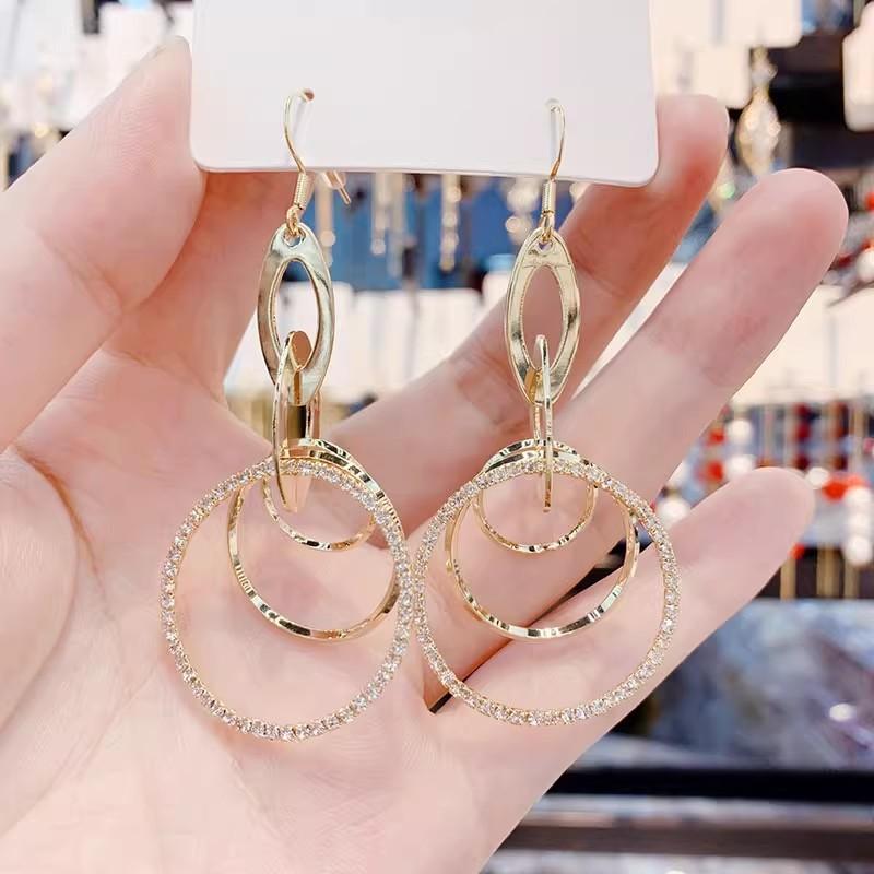 

Circle Tassel Earrings with Temperament, Long Earrings, New Trendy and Versatile Earrings for Women