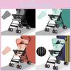 Ultra Kids Stroller Lightweight Foldable Convertible Seat One Button Rotation