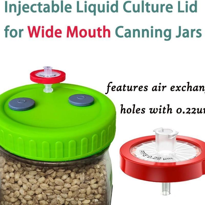 Tappi di tenuta in silicone per coltura liquida di micelio di funghi per inoculazione in vaso, sigillatura, regolazione della pressione e stat