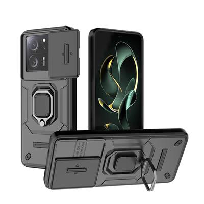 Für Xiaomi 13T Pro 5G Hülle Stoßfest Metall Magnetring Abdeckung für Xiomi Mi13T Mi 13T 13 T Pro Schiebekamera Armor Handyhüllen