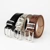Niche Casual Women's Belt Leopard Print Jeans Belt Literary Retro Pin Buckle Belt Women