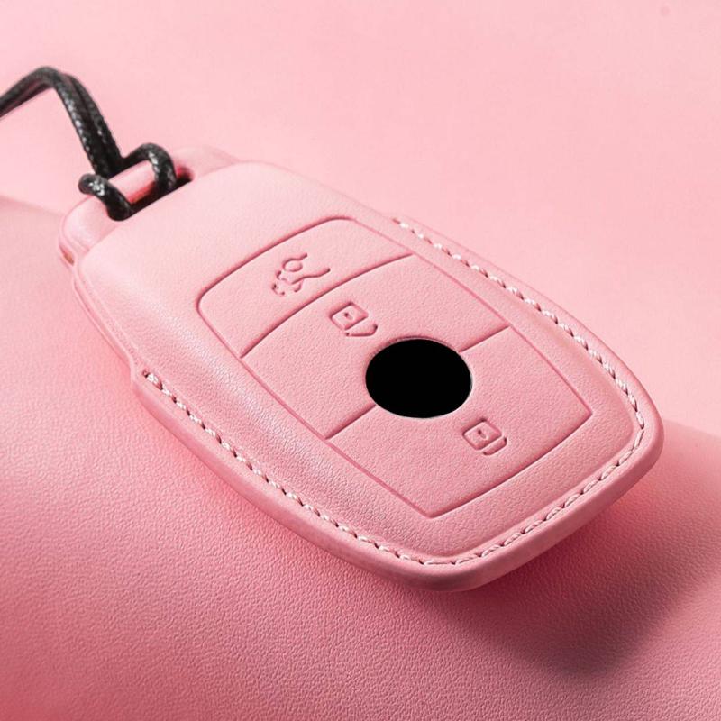 Luxury Leather Car Key Case Cover for Mercedes Benz C260L S320L E200L E300 C260 C200L GLC300 C260l A200L