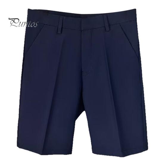 

Мужской костюм, шорты со средней посадкой, на молнии с карманами, прямые широкие шорты, однотонные повседневные шорты, уличная одежда 31 темно-синий