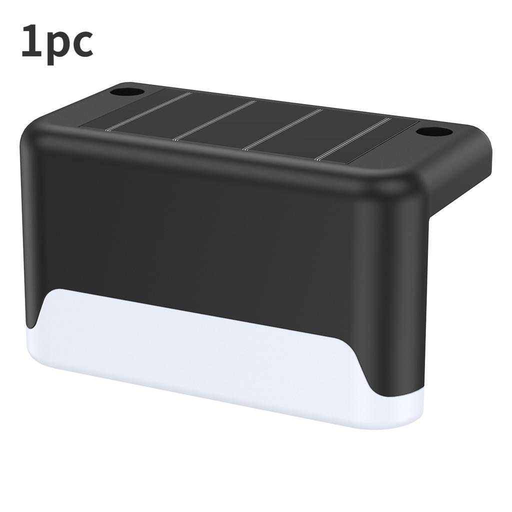 LED Solar Lamps Solar Step Lights Outdoor Waterproof LED Solar Fence Wall Lamp Patio Stairs Pathway Step Decor Lighting