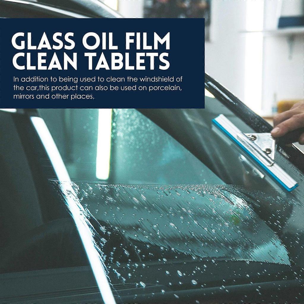Glass Oil Film Clean Tablets, Car Windshield Deoiling Rain Defog Efferving Tablets