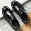 2025 Leather Shoes Men's Leather High-end Fashion Men's Shoes British Style Business Casual Wedding Derby Shoes Dress Commuter