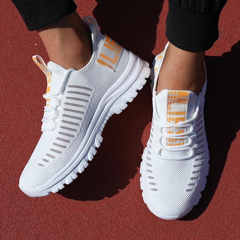 Fashion Men Running Shoes Fashion Mesh Hiking Lightweight Sneaker Fitness Breathable Casual Vulcanized Shoes for Women Zapatillas Hombre