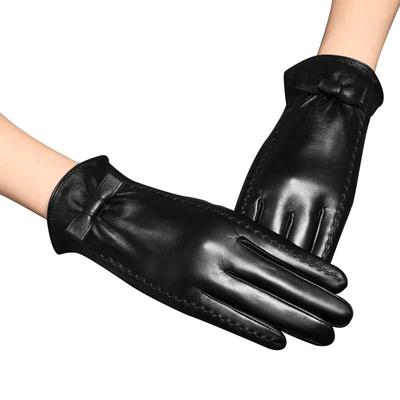 ZVCXOE Leder Smartphone Touchscreen Winter und Warm für und Formell Größe L Damenhandschuhe, Kompatibel, Fleecegefüttertes Schafsleder, Warm, Winddicht,