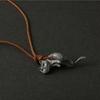 Cute Cat Pendant Necklace Animal Collarbone Necklace Statement Jewelry Gift