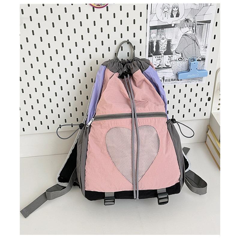 

Новый высококачественный свежий и милый контрастный цветной рюкзак, детский легкий дорожный альпинистский рюкзак розовый