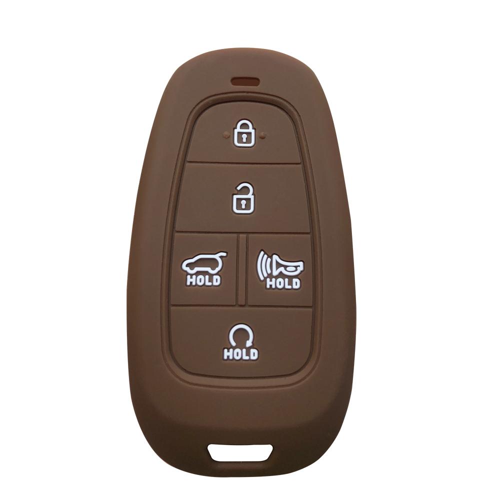 Copri Custodia in Silicone per Chiave Auto per Hyundai Santa Fe Tucson 2022 NEXO NX4 Atos Prime Solaris 2021 i30 Telecomando Smart Accessori Auto