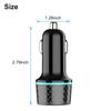 Qc3.0 Usb Car Charger Dual Channel Pd20w Ultra-fast Charging Adapter With Blue Soft Led Light For