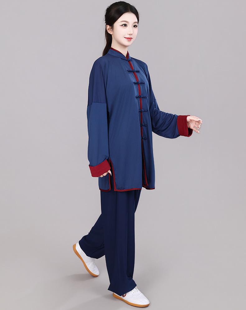 Milk Silk Tai Chi Martial Arts Clothing Unisex Set - Spring/Summer New Eight Brocades Training Uniform