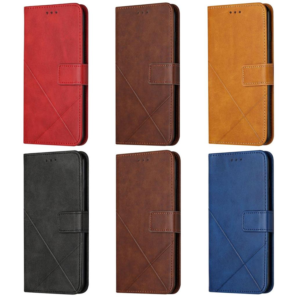 For Case LG Aristo 5 G9 K41S K42 K51 K51S K52 K61 K62 K92 K22 Plus Q92 Q61 Q510 V60 Thing 5G Cute Stripe Flip Wallet Cover D20E