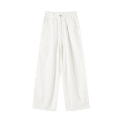 TonLion Women's Off-White Relaxed Fit Jeans