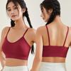 Reggiseno Sportivo Taglie Forti da Donna - Stile Canotta, Design Schiena Bella, Spalline Sottili, Indossabile all'Aperto