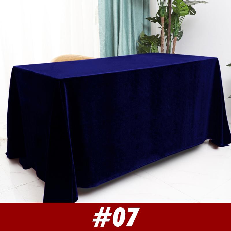 Velvet Wedding Tablecloth Rectangular Office Meeting Flannel   Tablecloth Party Birthday Events Banquet Home Dining Table Decor