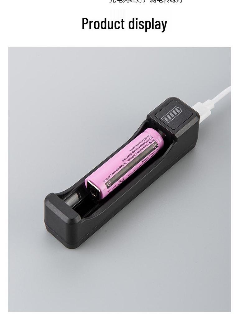 Smart Fast Charger for 18650 & 21700 Lithium Batteries with Multi-Slot and Indicator Light