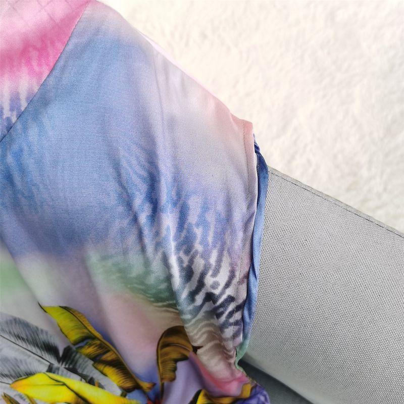 Last One At a Loss Special Offer Summer High-Grade Silk Short Sleeve Loose Western Style New Print Mulberry Silk Top