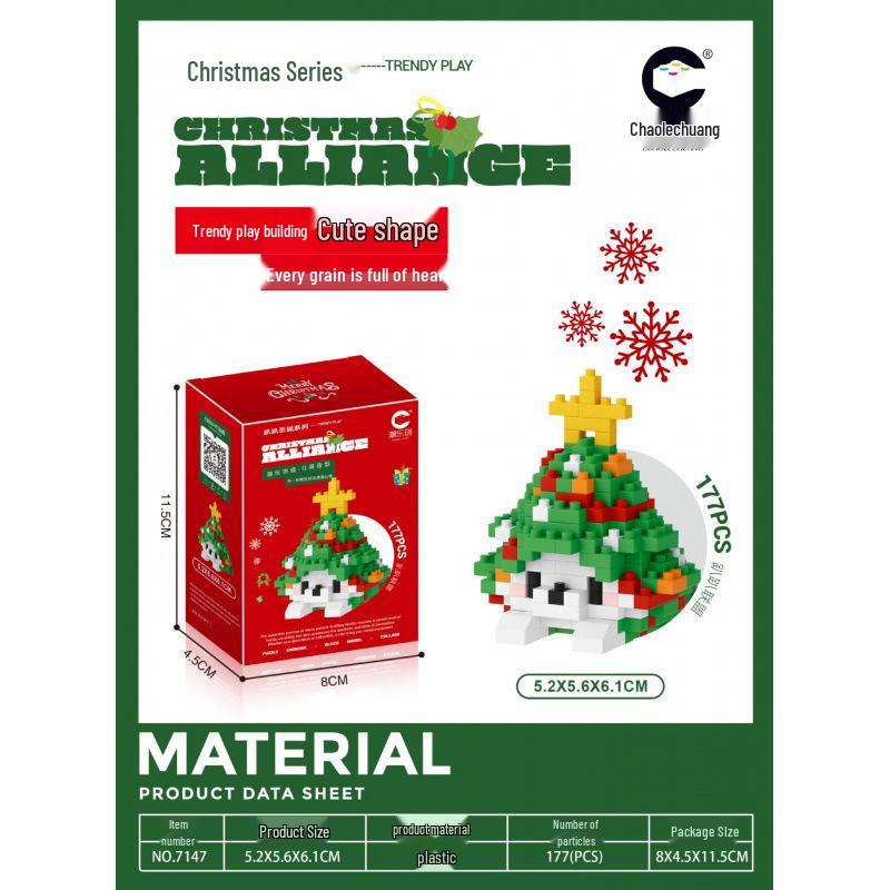 ChaoLeChuang Christmas Cartoon Building Blocks: Educational Toy Gift Set 7101-7147