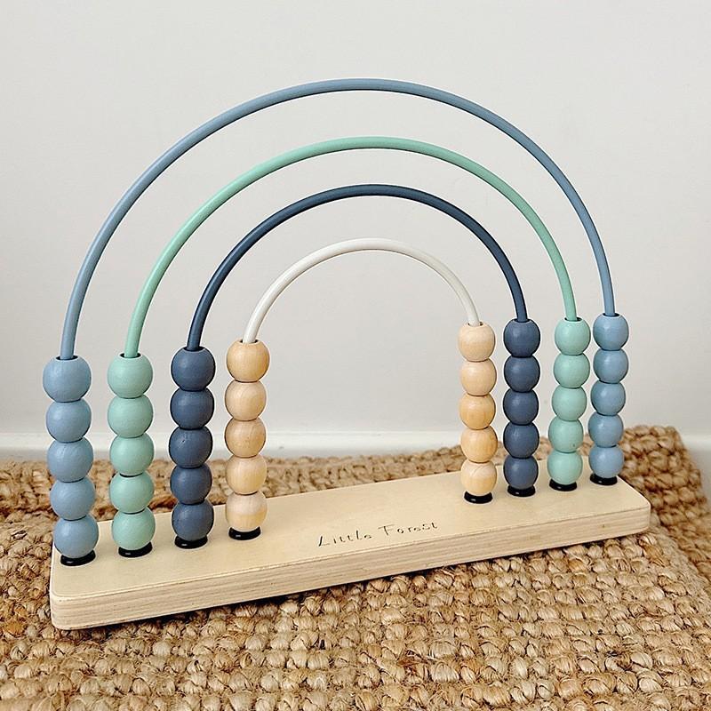 

Baby Rainbow Four Gear Calculation Rack Bead Abacus Preschool Puzzle Mathematical Operation Teaching Aids Wooden Toys