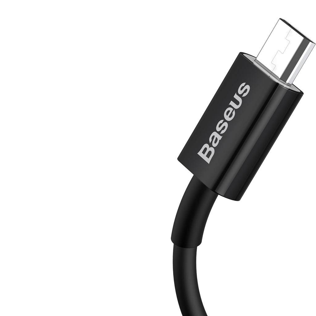 Superior USBA Micro USB 2A Cable 2m Black