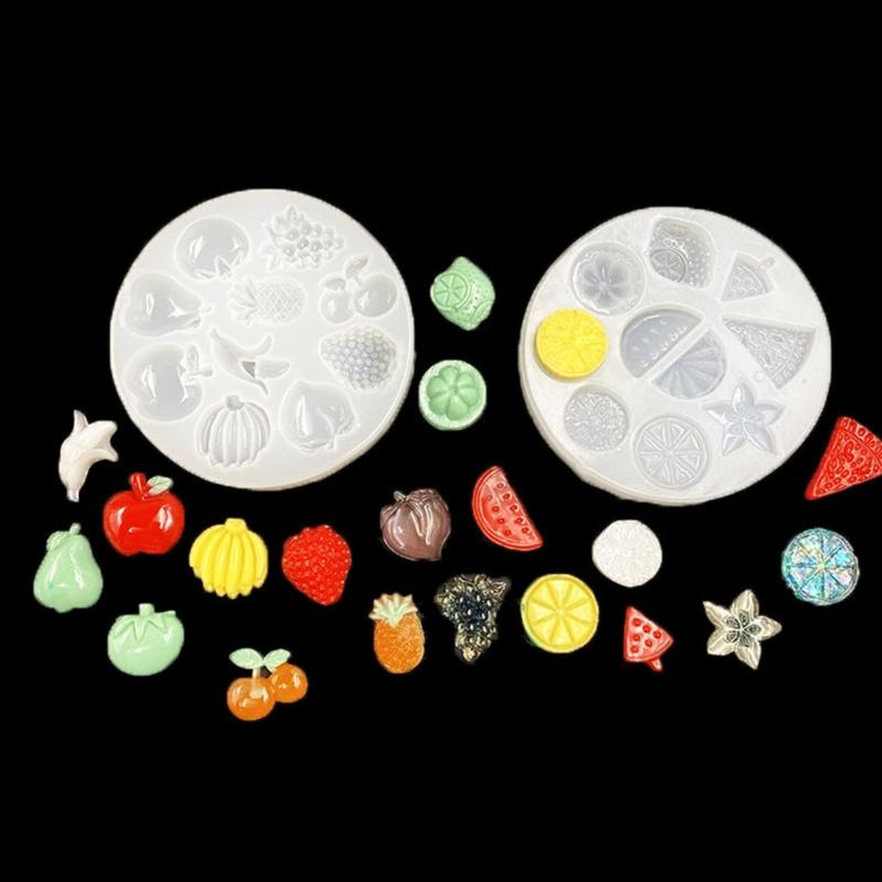Creative Silicone Casting Molds Necklace Molds Silicone Texture Perfect for Necklace and Earrings with Fruit Shape