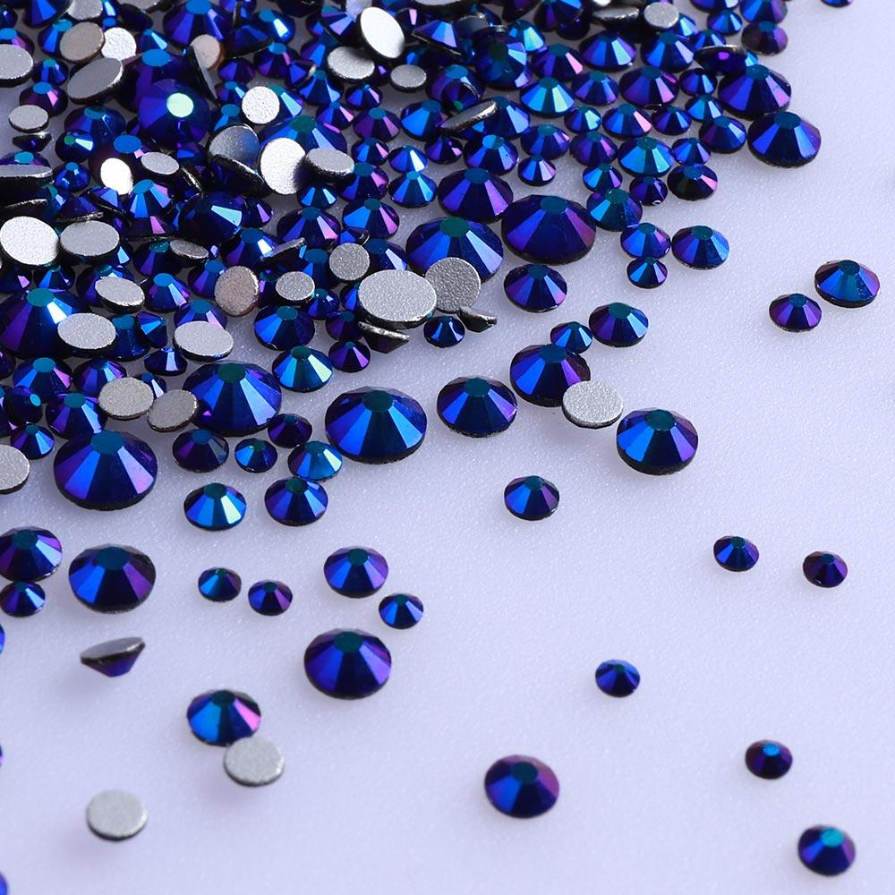 High Quality Rhinestone Non Hotfix Bulk Transparent Crystal AB Glass Rhinestones Mixed Sizes
